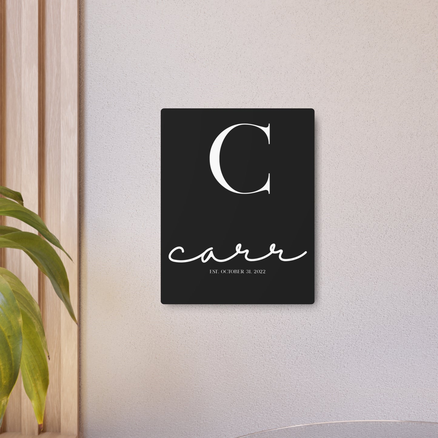 Personalized Metal Art Sign