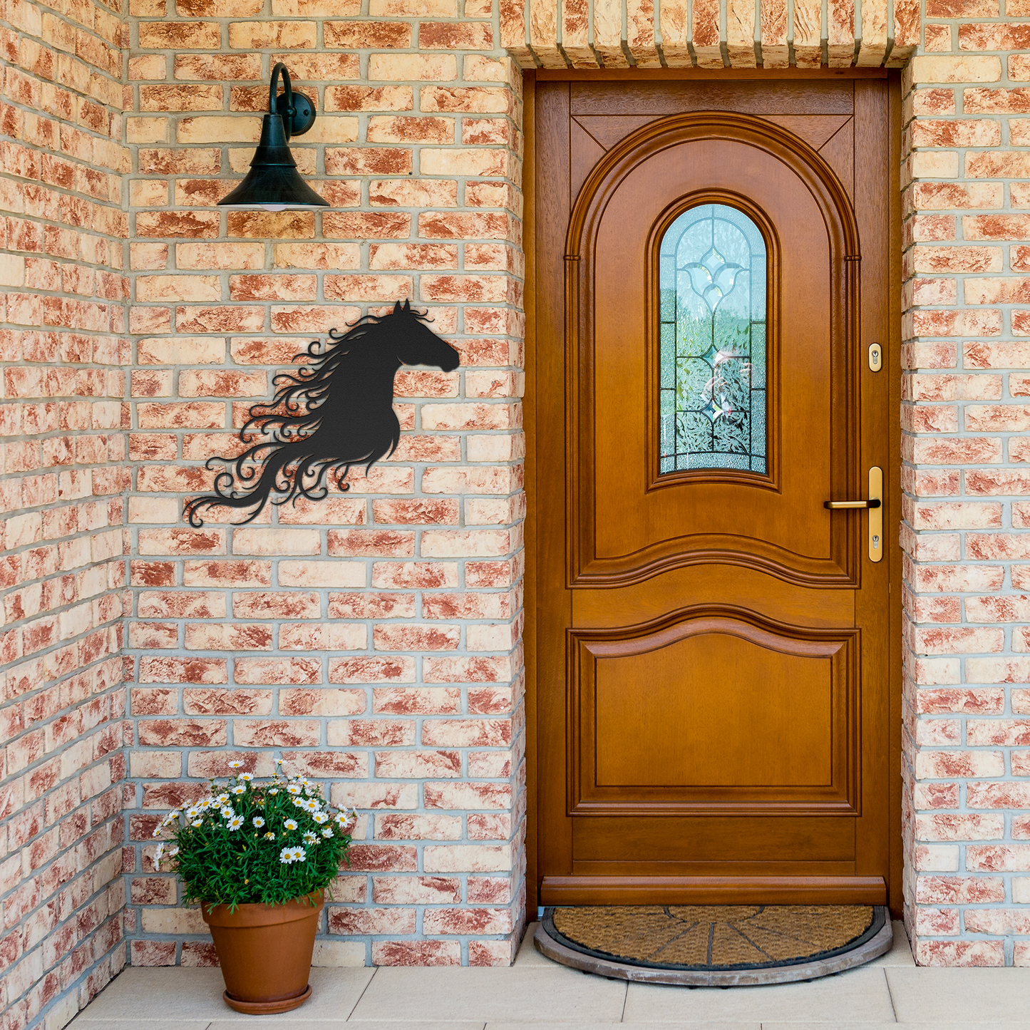 Unbridled_Majesty_Steel_Wall_Decor_Black_Brick_Entrance_Mockup.png