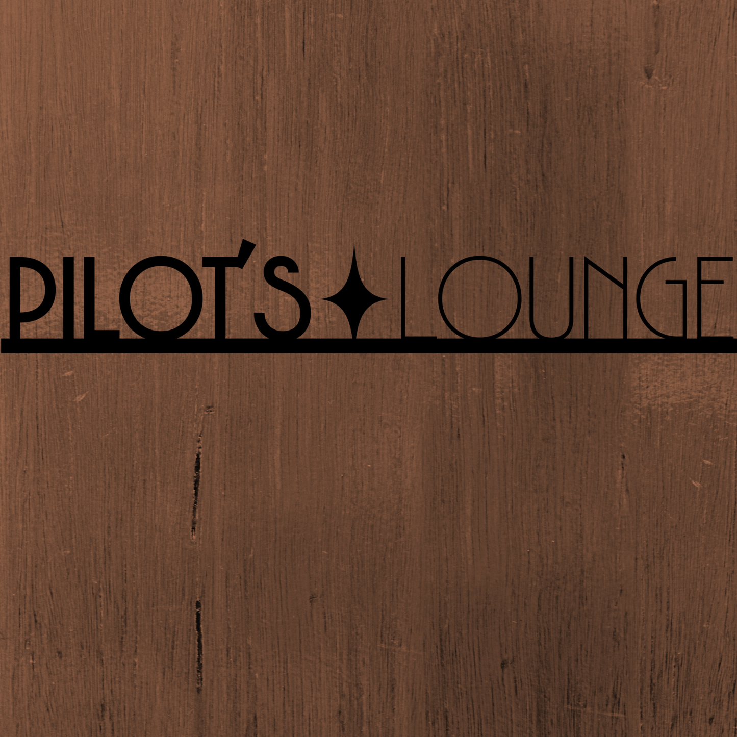 Steel "Lounge" Sign