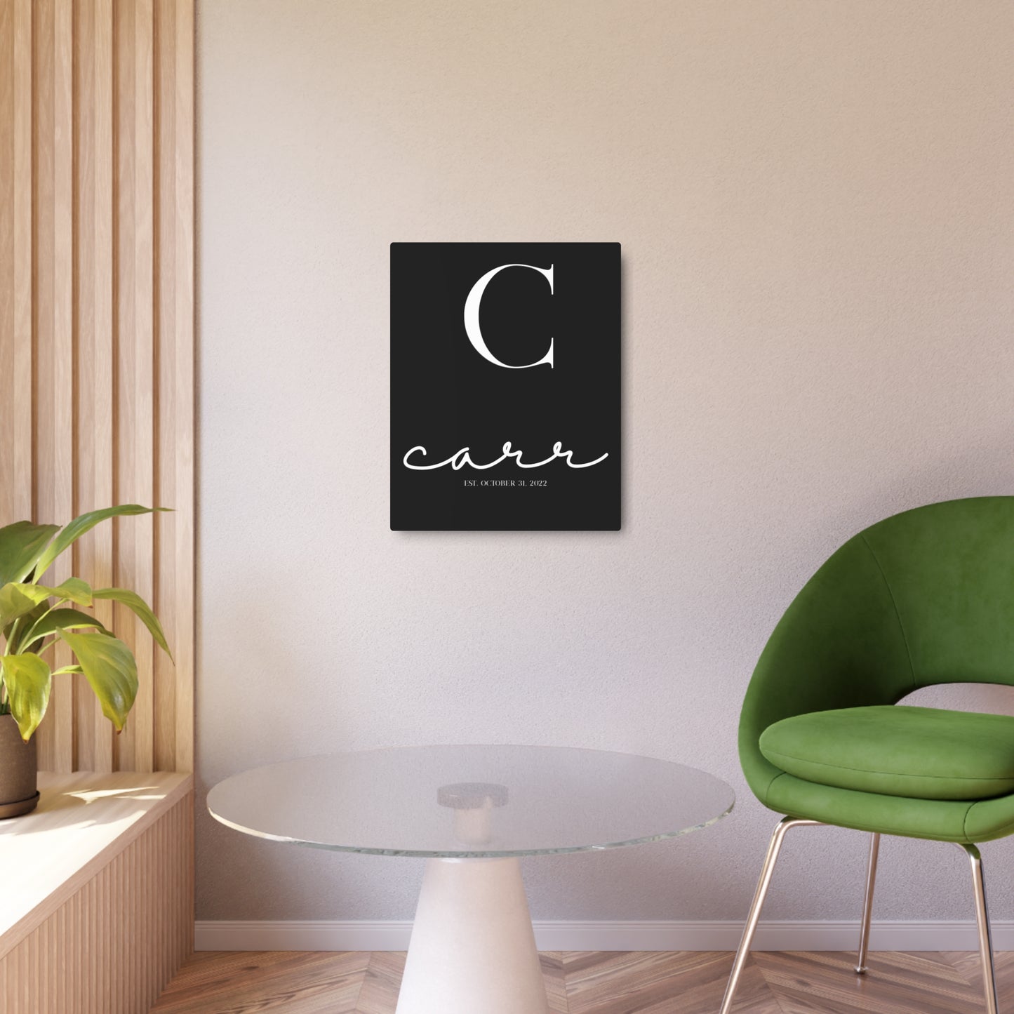 Personalized Metal Art Sign