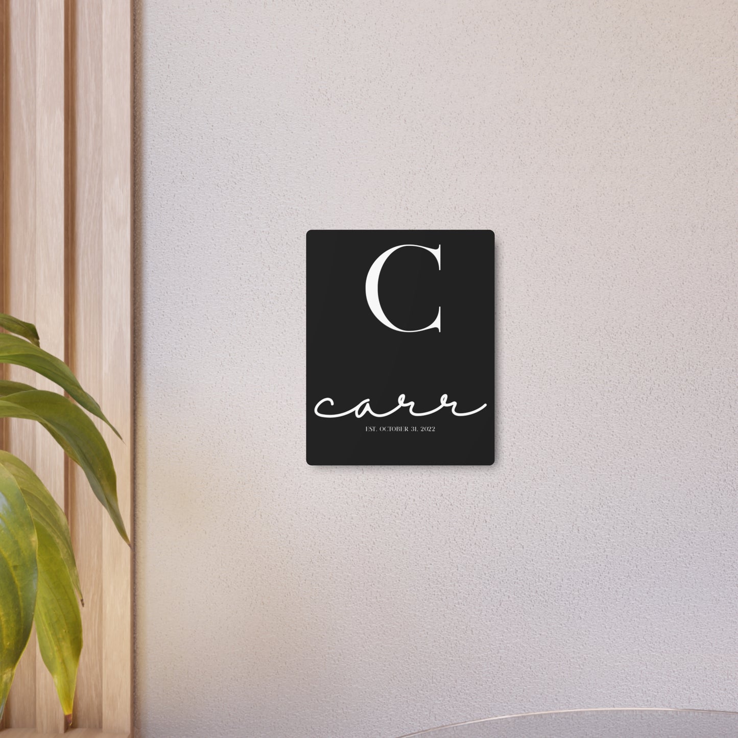 Personalized Metal Art Sign